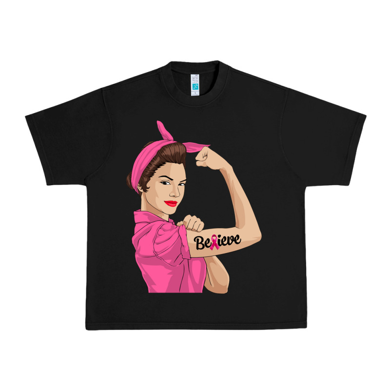 Believe Cancer Awareness Women Gift Urban Heavy Tee by linhVisuals | Teevron