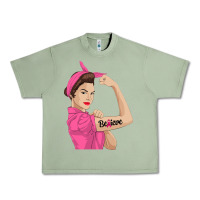 Oil Green believe cancer awareness women gift Urban Heavy Tee - linhVisuals