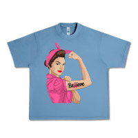 Pebble Blue believe cancer awareness women gift Urban Heavy Tee - linhVisuals
