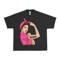Pigment Black believe cancer awareness women gift Urban Heavy Tee - linhVisuals