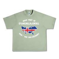 Oil Green what part of eyjafjallajökull don't you understand raglan baseball te Urban Heavy Tee - linhVisuals