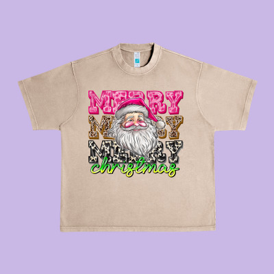 Merry Merry Merry Christmas Urban Heavy Tee Designed By Cowhidedigitalart