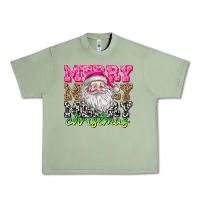 Oil Green merry merry merry christmas Urban Heavy Tee - CowhideDigitalArt