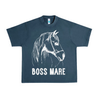 Midnight Navy womens boss mare horseback riding equestrians men horse women gift v n Urban Heavy Tee - linhVisuals