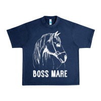 Navy womens boss mare horseback riding equestrians men horse women gift v n Urban Heavy Tee - linhVisuals