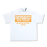White caution new student driver funny Urban Heavy Tee - linhVisuals