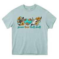 Arona peace love bull skull bbs Heavy Core Tee - BundleAndBundleShop