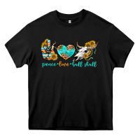 Black peace love bull skull bbs Heavy Core Tee - BundleAndBundleShop