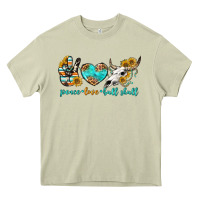 Mossy peace love bull skull bbs Heavy Core Tee - BundleAndBundleShop