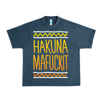 Midnight Navy hakuna mafuckit [tb] Urban Heavy Tee - linhVisuals