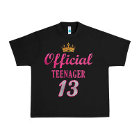 Black official 13 teenager cute 13th birthday ideas for girls t shirt Urban Heavy Tee - linhVisuals