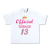 White official 13 teenager cute 13th birthday ideas for girls t shirt Urban Heavy Tee - linhVisuals