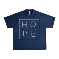 Navy hope quote Urban Heavy Tee - linhVisuals