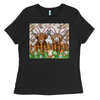 Easter Cow Ladies Tee | Teevron