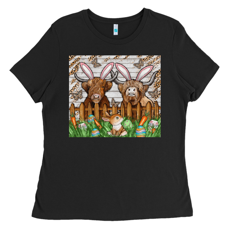 Easter Cow Ladies Tee by CowhideDigitalArt | Teevron