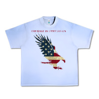 Grape Ice courage is contagious and eagle Urban Heavy Tee - linhVisuals