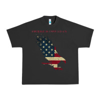 Pigment Black courage is contagious and eagle Urban Heavy Tee - linhVisuals