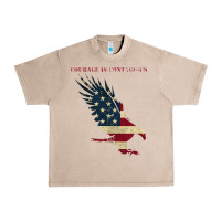 French Oak courage is contagious and eagle Urban Heavy Tee - linhVisuals
