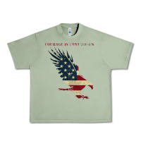 Oil Green courage is contagious and eagle Urban Heavy Tee - linhVisuals