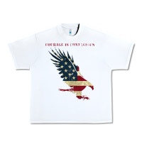 White courage is contagious and eagle Urban Heavy Tee - linhVisuals