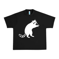 Black raccoon Urban Heavy Tee - linhVisuals