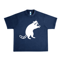 Navy raccoon Urban Heavy Tee - linhVisuals