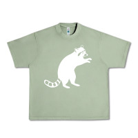 Oil Green raccoon Urban Heavy Tee - linhVisuals