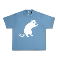 Pebble Blue raccoon Urban Heavy Tee - linhVisuals