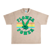 French Oak womens flower power 420 thc pot weed medical marijuana funny weed v ne Urban Heavy Tee - linhVisuals