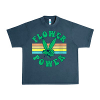 Midnight Navy womens flower power 420 thc pot weed medical marijuana funny weed v ne Urban Heavy Tee - linhVisuals