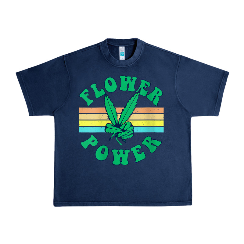 Womens Flower Power 420 Thc Pot Weed Medical Marijuana Funny Weed V Ne Urban Heavy Tee by linhVisuals | Teevron