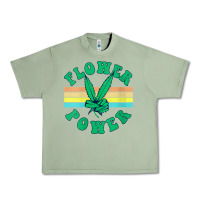 Oil Green womens flower power 420 thc pot weed medical marijuana funny weed v ne Urban Heavy Tee - linhVisuals