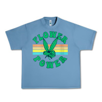 Pebble Blue womens flower power 420 thc pot weed medical marijuana funny weed v ne Urban Heavy Tee - linhVisuals