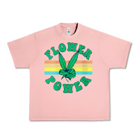 Salmon womens flower power 420 thc pot weed medical marijuana funny weed v ne Urban Heavy Tee - linhVisuals