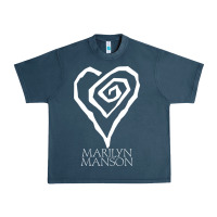 Midnight Navy marlyn manson special music popular Urban Heavy Tee - linhVisuals