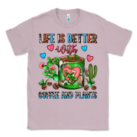 Lilac Life Is Better With Coffee And Plants Cactus Coffe Classic Tee - FaDigitalArtStudio