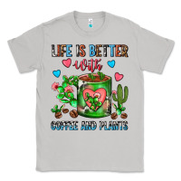 Moon Dust Life Is Better With Coffee And Plants Cactus Coffe Classic Tee - FaDigitalArtStudio