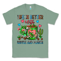 Sage Life Is Better With Coffee And Plants Cactus Coffe Classic Tee - FaDigitalArtStudio