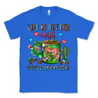 True Royal Life Is Better With Coffee And Plants Cactus Coffe Classic Tee - FaDigitalArtStudio