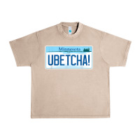 French Oak ubetcha (you betcha) minnesota license plate t shirt Urban Heavy Tee - linhVisuals