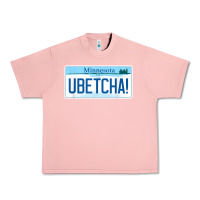 Salmon ubetcha (you betcha) minnesota license plate t shirt Urban Heavy Tee - linhVisuals