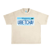 Sandshell ubetcha (you betcha) minnesota license plate t shirt Urban Heavy Tee - linhVisuals