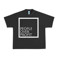 Pigment Black people over profit democratic socialism pro socialist symbol t shirt Urban Heavy Tee - linhVisuals