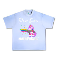 Grape Ice womens pew madafakas funny fantasy unicorn with rainbow gun   white v Urban Heavy Tee - linhVisuals
