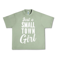 Oil Green womens just a small town girl journey t shirt Urban Heavy Tee - linhVisuals