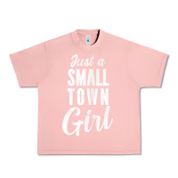 Salmon womens just a small town girl journey t shirt Urban Heavy Tee - linhVisuals