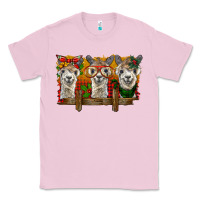 Bubblegum Pink Christmas alpacas Classic Tee - BarkalooDesign