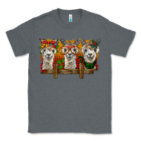 Charcoal Heather Christmas alpacas Classic Tee - BarkalooDesign