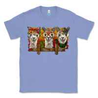 Colony Blue Christmas alpacas Classic Tee - BarkalooDesign