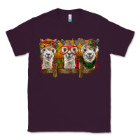 Plum Christmas alpacas Classic Tee - BarkalooDesign